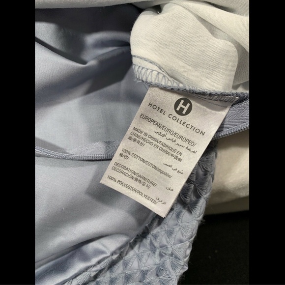 NIB $185 Hotel Collection (1) Diamond Stripe European Sham Euro - Picture 6 of 9